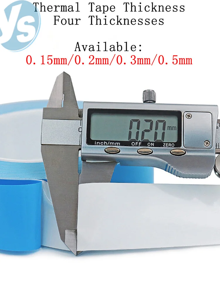 Chip CPU LED Strip Heatsink Flexible 8/10/12/15/18m Width Double-Sided Thermal Conductive Adhesive Tape