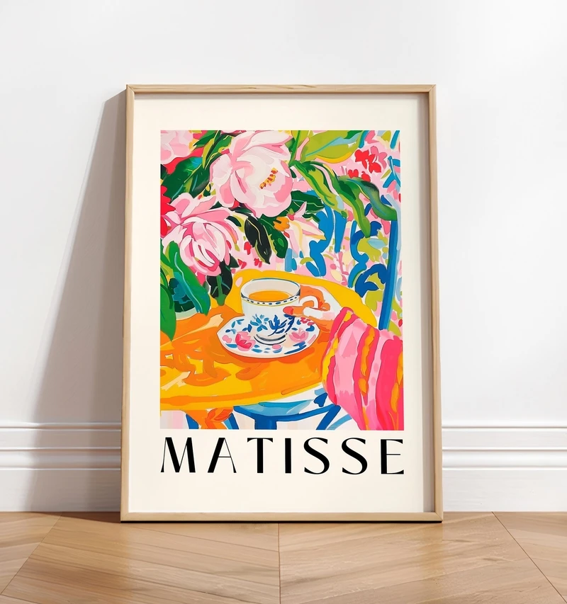 Matisse Retro Posters and Prints Abstract Animals Coffee Classic Vintage Posters Coffee House Bar Home Decor No Frame