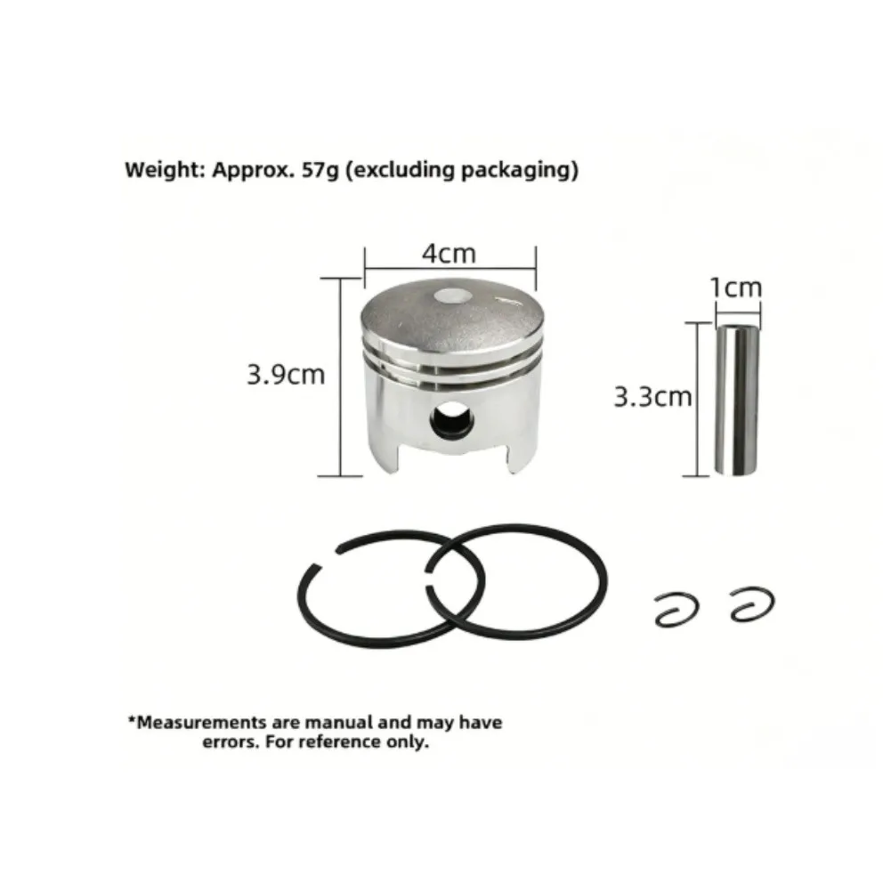 Cylinder for Piston Assembly for 40-5 For Brush Engine Chainsaw Parts Metal Replacement Kit for Functional Engine Restoration
