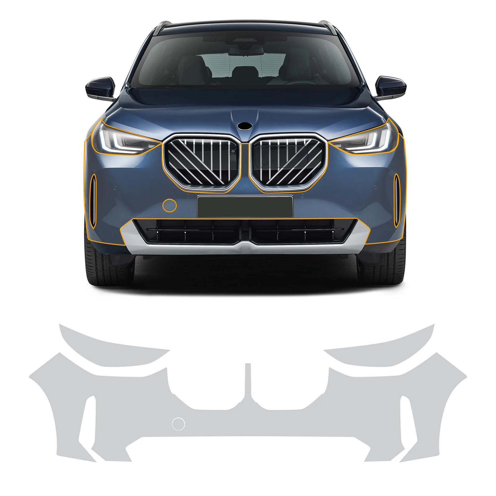 Für BMW X3 Sport 30 G45 M50 M Sport 2025 Unsichtbare Auto-Folierung TPU-Film Schutzschicht Kratzfest Modifikationszubehör