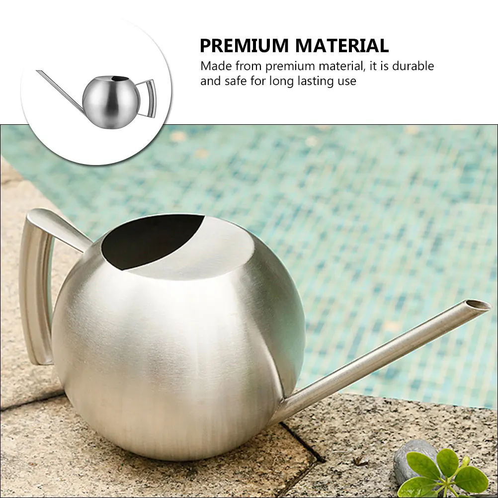 

Long Spout Watering Can Flower Indoor Metal Houseplant Plants Hand Gardening Pot