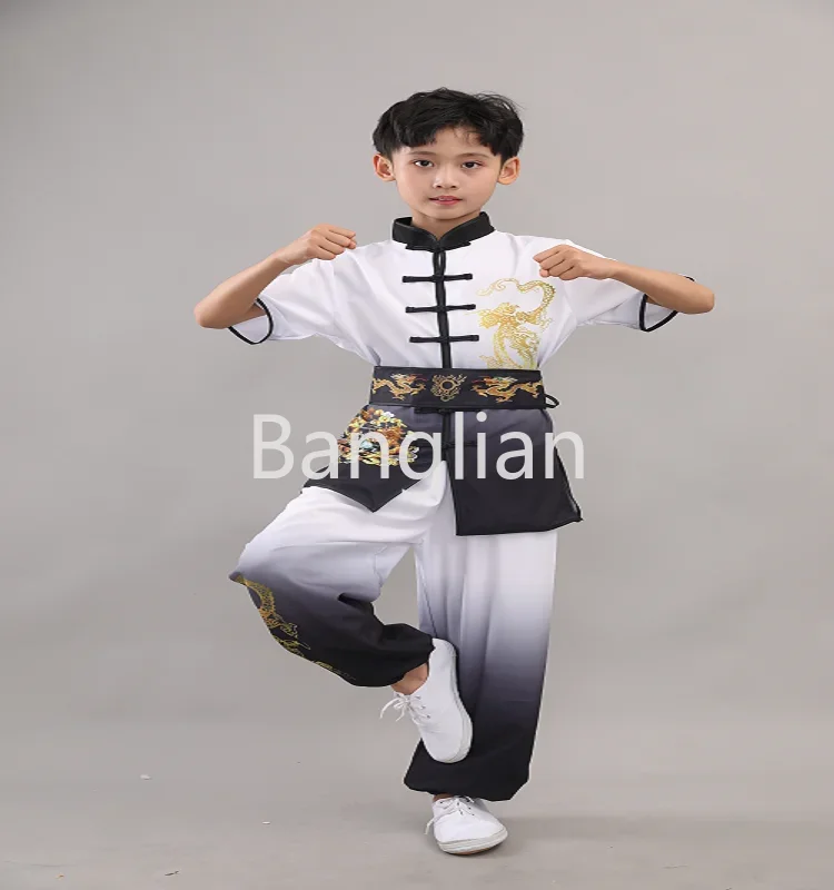 Children's Martial Arts Performance Clothing, Tai Chi Training Practice Clothing, and Kung Fu Competition Performance Clothing