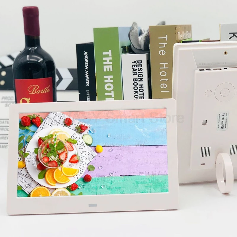 10 Inch Digital Photo Frame Electronic Album Display Rack Advertising Player 1024*600 Resolution LED Screen Support 1080P Video