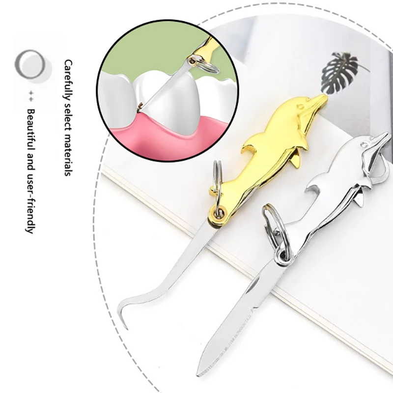 Multifuncional portátil de aço inoxidável palito, abridor de cerveja, Mini Household Folding Gift Tool, Putdoor Gadgets, 1Pc