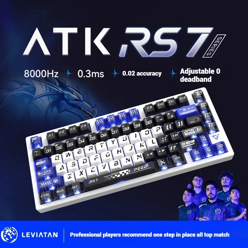 ATK RS7 E-sport Gaming Magnetic Keyboard High-end Competitive Singlemode Aluminum Lumpy Keycaps 75 keys Low Latency VALORANT