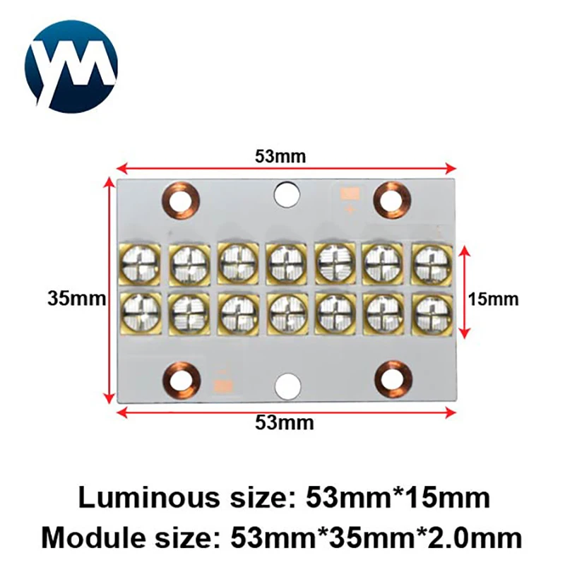 140W  140watts UV Curing Lamp 6565 uv chip led 10w uv led 365nm 385nm 395nm 405nm uv light for inkjet printer