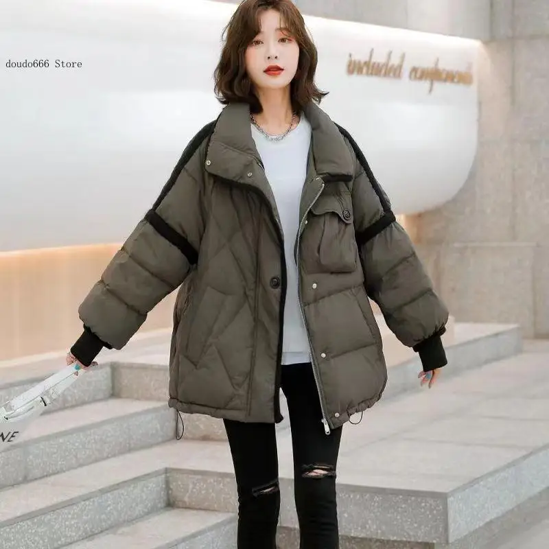 Spring and Autumn Winter Korean Version White Duck Down Lightweight Japanese and Korean Style Down Jacket for Women