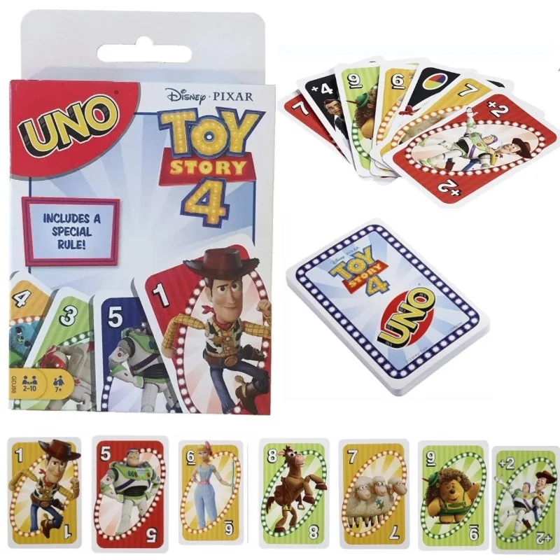 

Mattel Games UNO Toy Story 4! Card Game Multiplayer UNO Card Game Family Party Games Toys Kids Toy Playing Cards