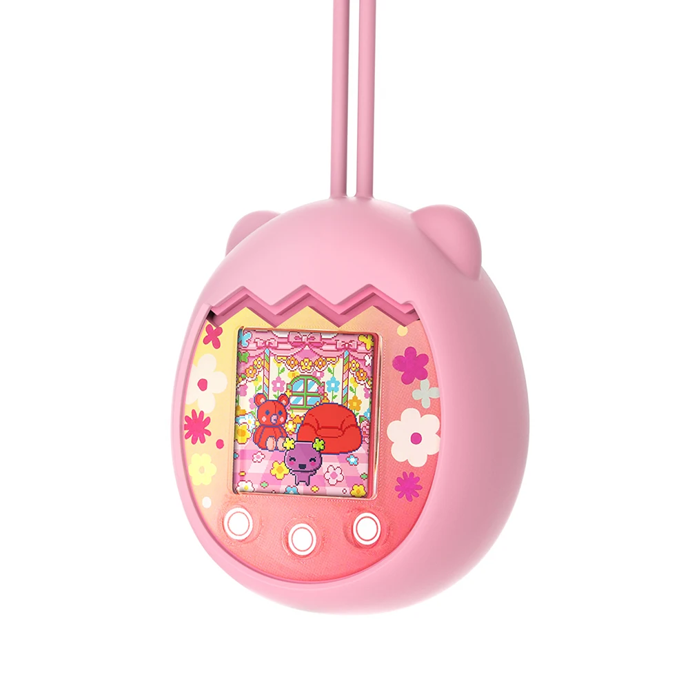 Étui de Protection complet en Silicone, étanche, électronique virtuelle, numérique, pour Machine d'animaux domestiques, avec lanière pour Tamagotchi Pix