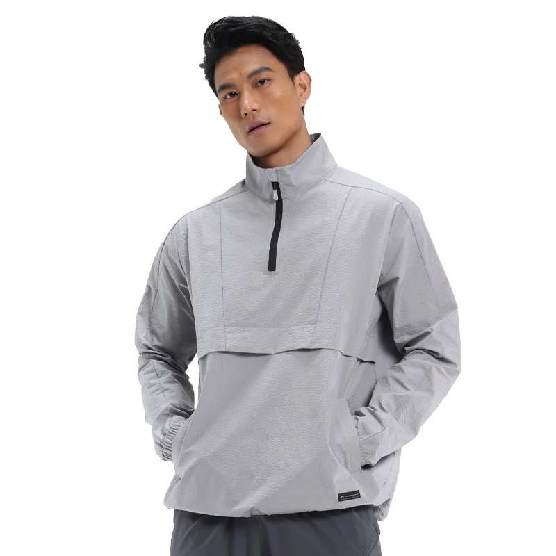 

Men Running Workout Training Muscle Sweatshirt Gym Athletic Jacket Outdoor Bodybuilding Sweatshirt Fitness Zipper Jogging Top
