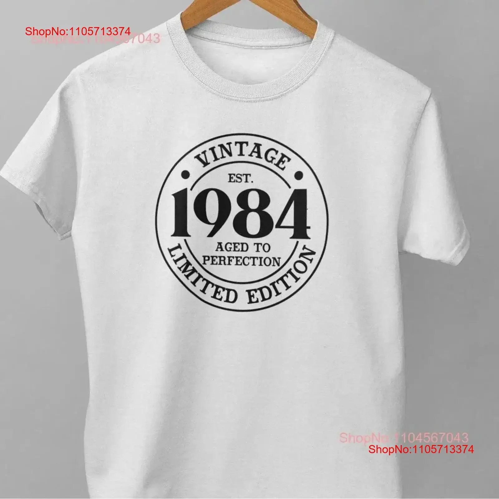 40th birthday gifT T Shirt Vintage Limited Edition 1984 Fortieth for him Present Men vintage Washed graphic Versatile Casual