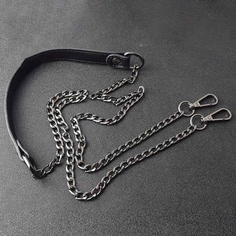 Cadena de Metal para bolso de 120cm, correas de bolsos de cuero PU de repuesto para asas de bolso DIY, correas de hombro, accesorios, asas para bolsos