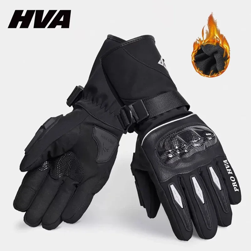 Outdoor Riding Motorcycle Winter Gloves Full-finger Thickened Velvet Windproof, Waterproof and Anti-slip Gloves