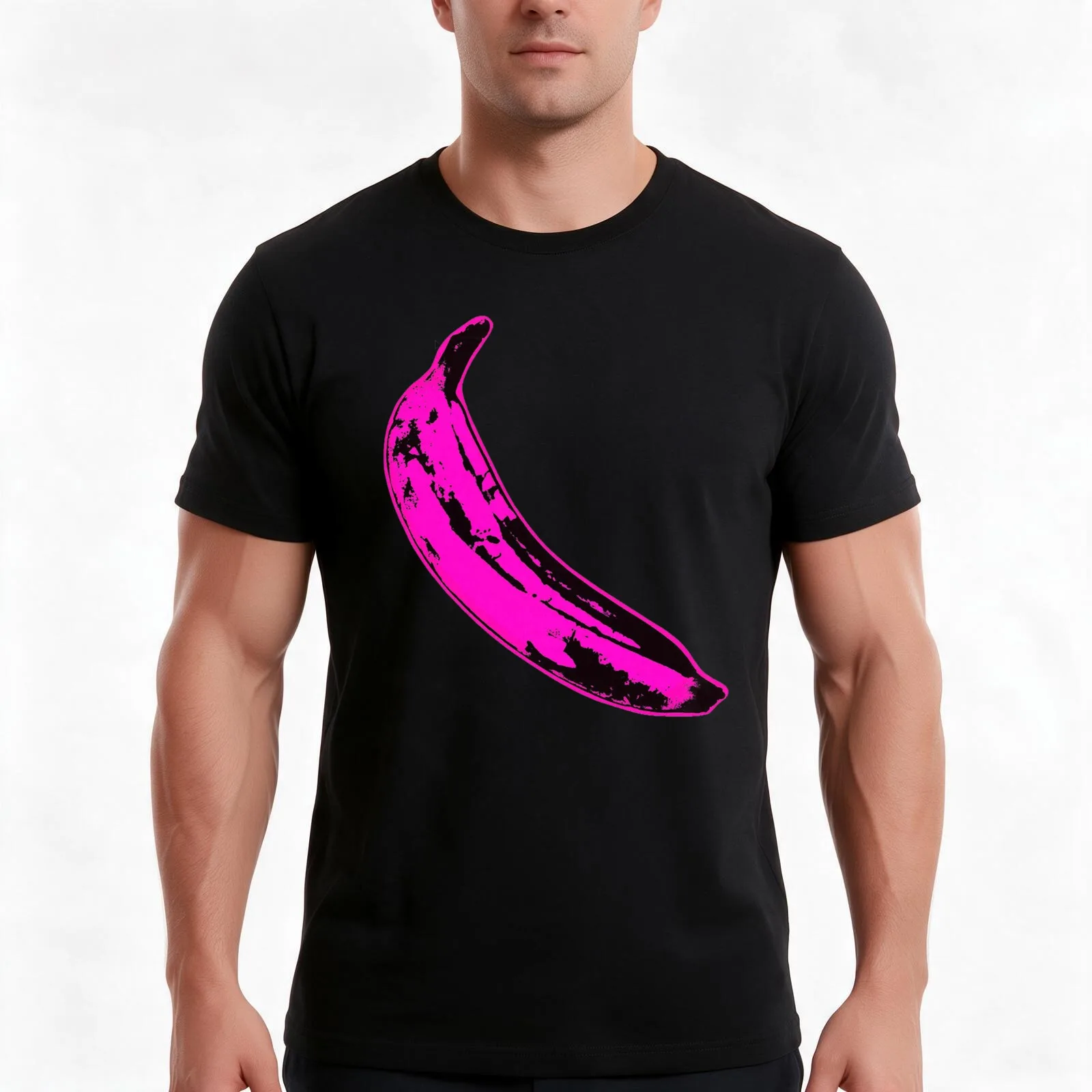 Pink banana (Peel Slowly and See) T-Shirt, Summer Casual Cotton Tee, Oversized Streetwear Tops, Vintage Graphic Print