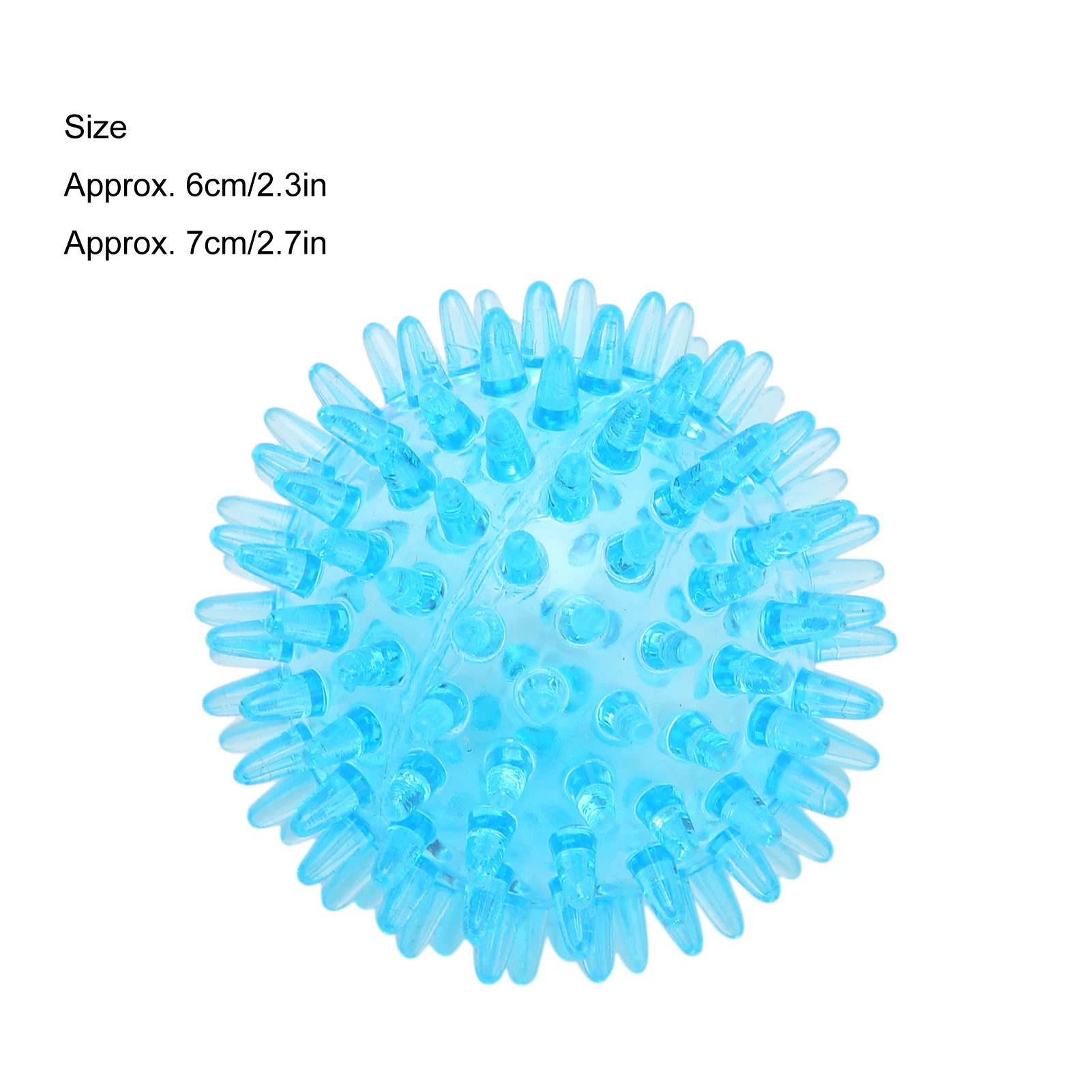 Spiky Ball Hollow Soft Transparent Strength Recovery Exercise Stress Relief Massage Ball for Hand Wrist