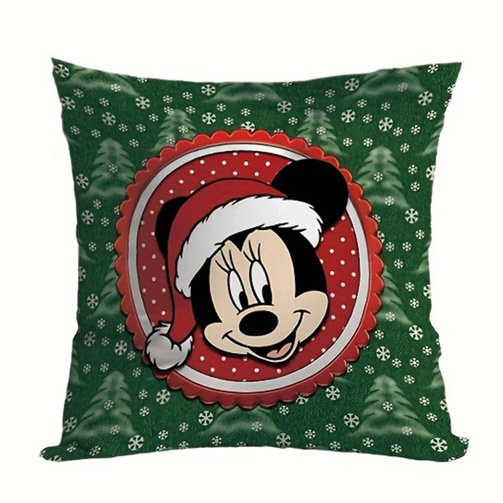 1 piece of Christmas Mickey pillowcase Disney Mickey Mouse living room sofa cushion suite room home decoration Christmas gift