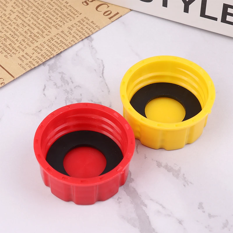 1/2/3/5 Gallon Plastic Gas Can Cap ID 43mm OD 54mm H 23mm Red Yellow Replacement Portable Gas Tank Cap