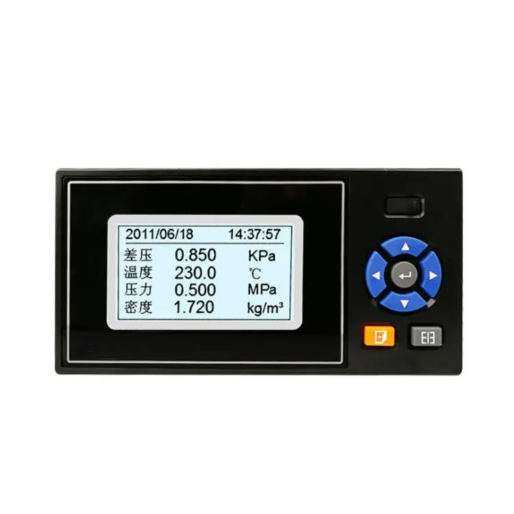 Flow Totalizer, LCD Screen Temperature and Pressure Compensation Display Instrument F3000X Flow Totalizer