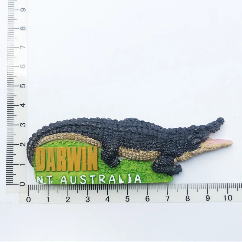 

Australian Crocodile Fridge Magnet Cultural Landscape Resin Message Stickers Tourism Souvenir Decoration Crafts