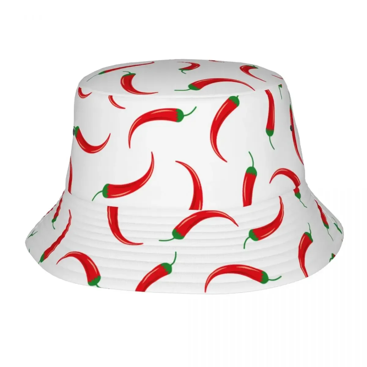 

Vegetables Bob Hats for Men Women Beach Chili Sun Hat Streetwear Foldable for Outdoor Sports Fishing Caps Dropshipping
