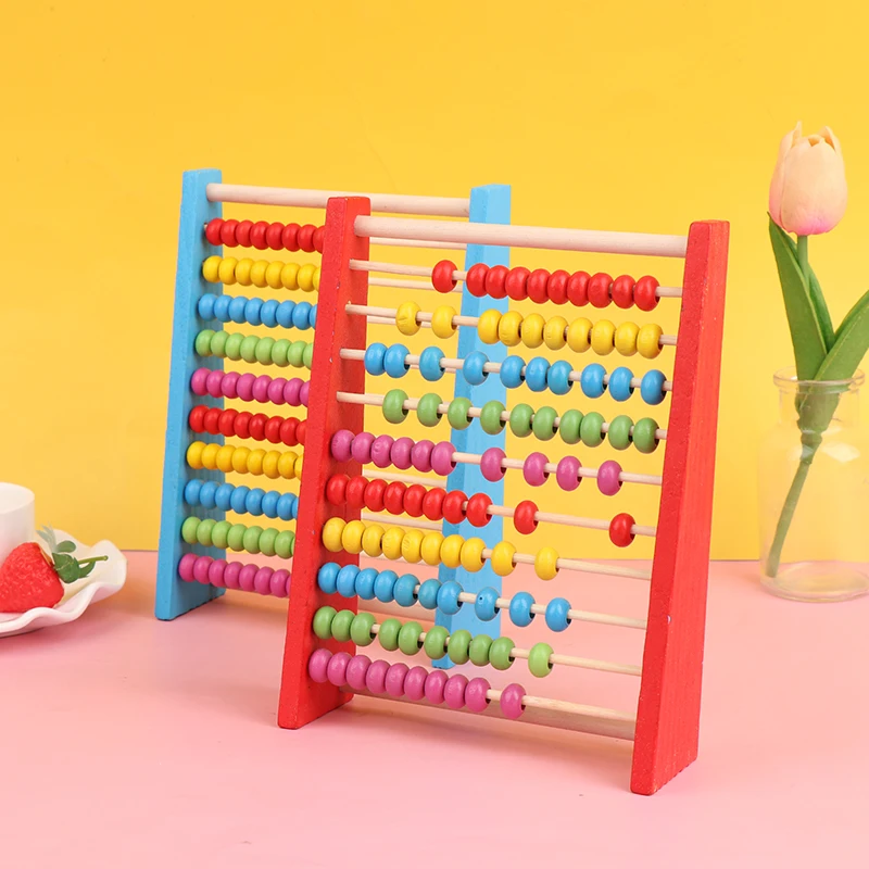 New-Wooden Abacus Child Math Educational Learning Toy Calculat Bead Counting Kid Toy