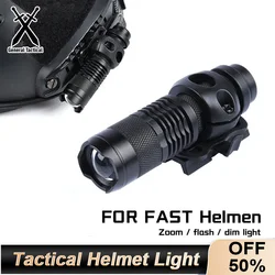 WADSN Tactical AIrsoft Strobe Consant Momentary Helmet Lamp With white Scout light Helmet Lamp FAST Hunting Helmet Flashlight