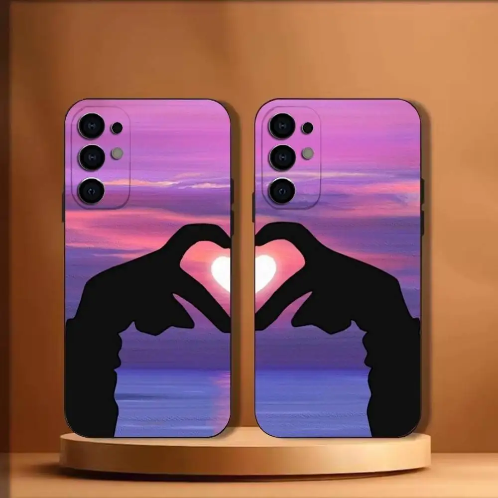 

Aesthetic love Phone Case For Samsung S25,S24,S21,S22,S23,S30,Ultra,S20,Plus,Fe,Lite Black Shell