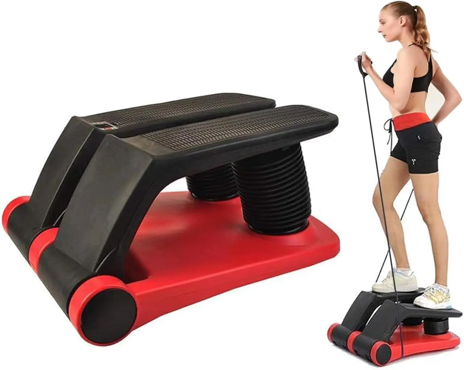 

Stepper Health Fitness Climber Air Stepper Machine Portable Twist Stair Stepper Adjustable Resistance Fitness Exercise Mach