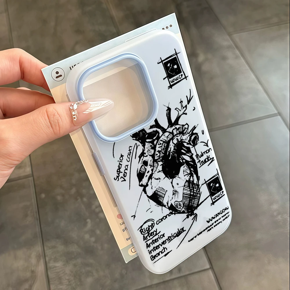 Für Samsung Galaxy S21 S26 S25 S24 S23 S22 Ultra Plus FE Hülle Herz-Graffiti INS Cover Für A37 A36 A54 A55 A56 Staubdichte Hülle – Detail 6