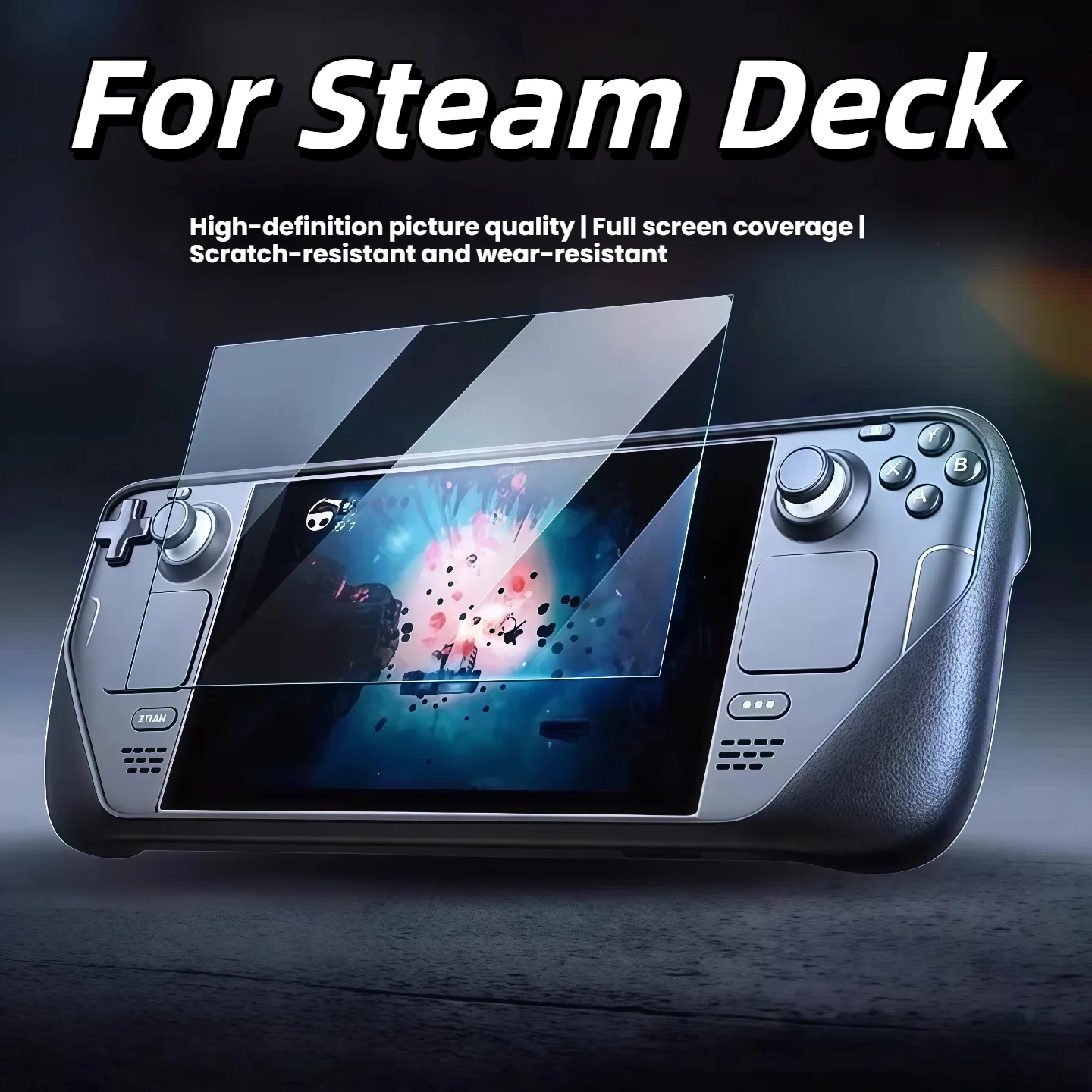 HD Tempered Glass Screen Protector for Steam Deck OLED Explosion-Proof Gaming Console Protector