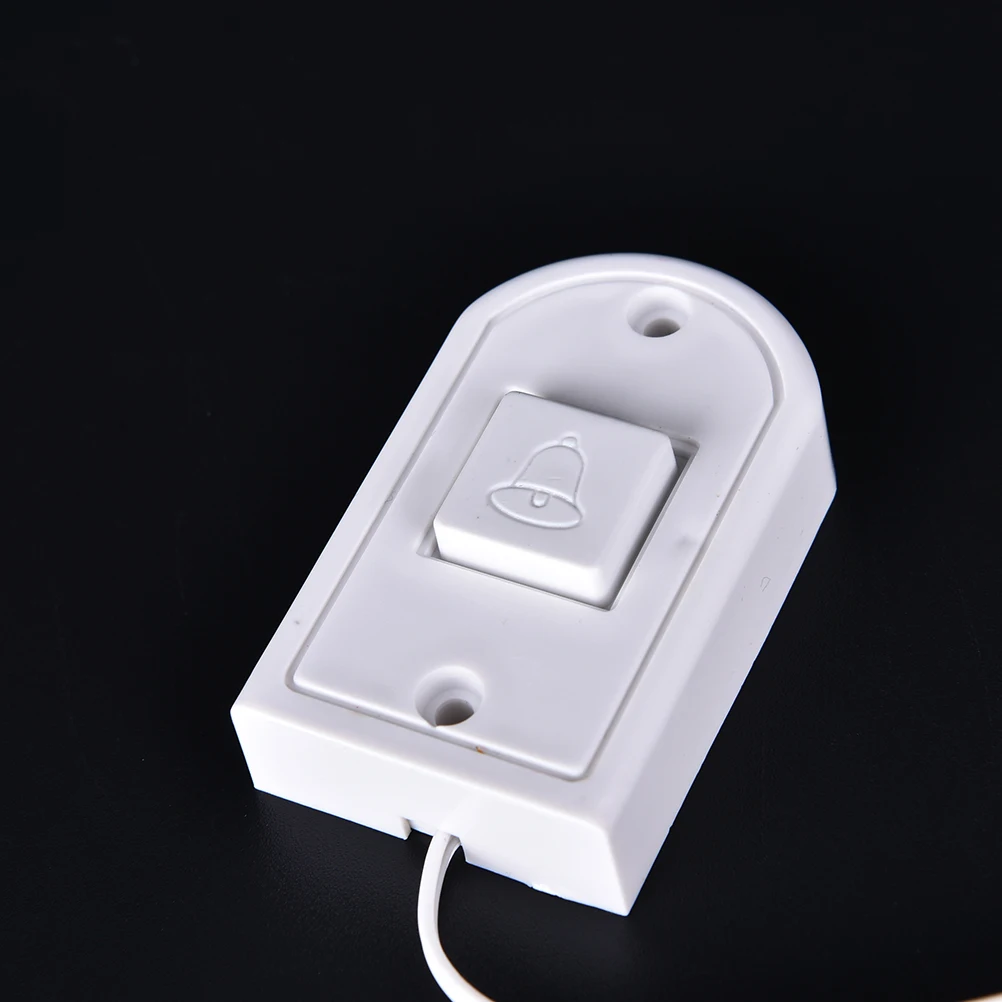 1Pc White Wired Easy Installed Electronic High Quality Door Bell For Home, School, Hospital, Laboratory, Etc