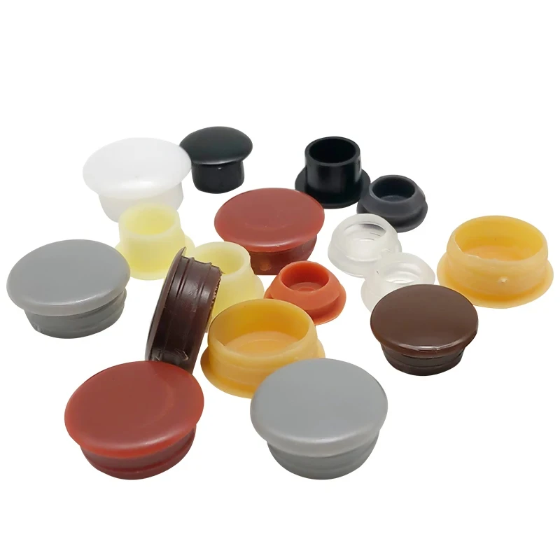 100/50/20/10pcs Colour Round Plastic Cover  Furniture Panel Hole Plug Screw Trim Covers Door And Window Security Door Plugging