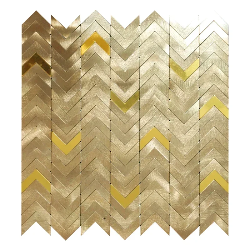 1 piece Building materials mosaic aluminum plastic sheet metal modern simple back glue self-adhesive bathroom kitchen bar house