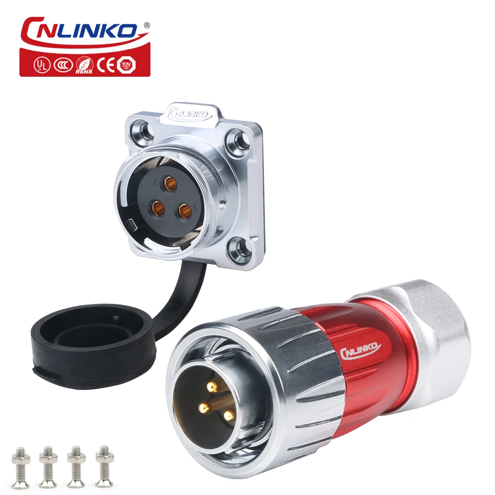 

Водонепроницаемый разъем CNLINKO M20 IP68, разъем для провода силового сигнала, металлический корпус 1/4, байонетный разъем повышенной прочности, 2/3/4/5/7/контактный разъем