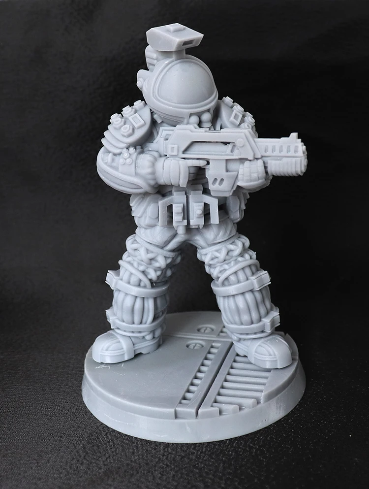 1/18 100mm 1/24 75mm Resin Figurine Model Space Soldier Figurine Unpainted No Color RW-360