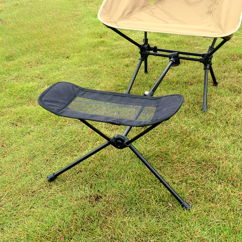 Outdoor Folding Chair Footstool Portable Lounge Chair Footrest Telescopic Extension Leg Stool Moon Chair Footrest Upgrade Kit