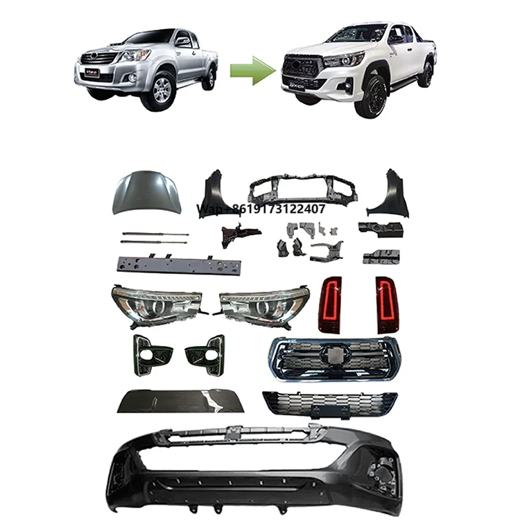 

27pcs/set Modified Auto Car Front Bumper Body Kits for VIGO 05-14 High Quality ABS Material Body Kits