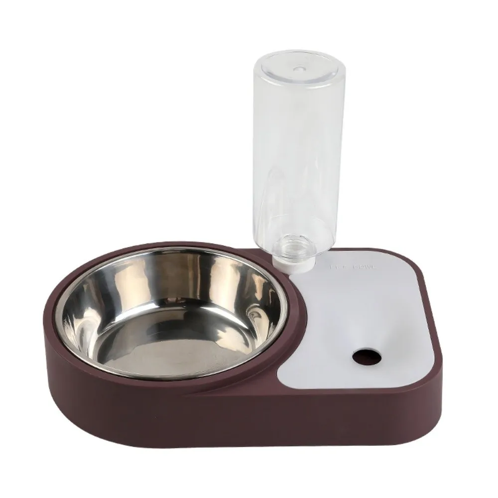 

Food Bowls Stainless Steel Cat Bowl Anti-Flip Non-Slip Water Feeder Waterproof Food Basin Pet Supplies