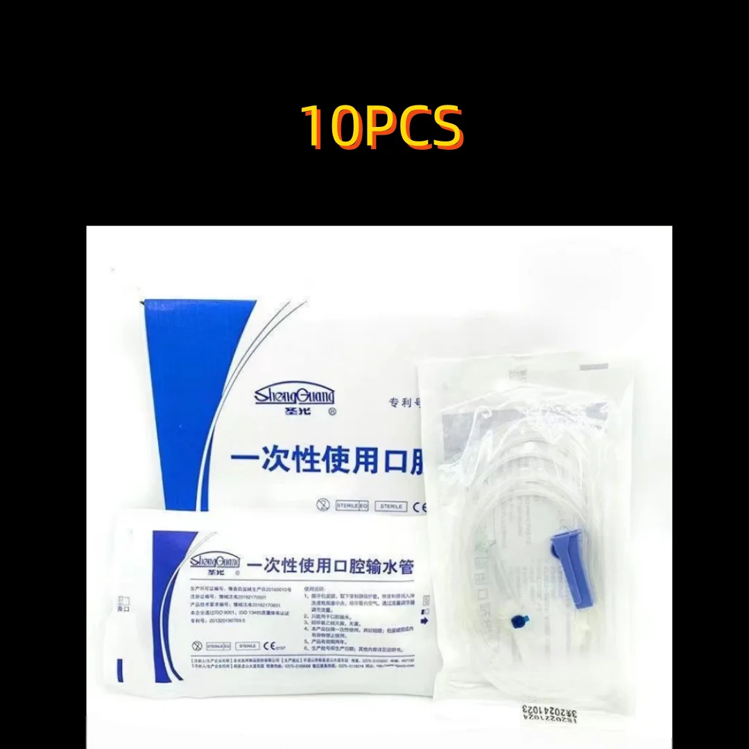 

10PCS Disposable Dental Implant Irrigation Tubing Kit, Sterile Surgical Flushing Pipe for Dental Implant Surgery