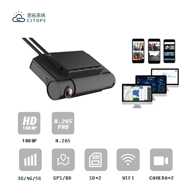 Mdvr 4g مركبة شاحنة حافلة مسجل 4ch كاميرا Dvr للسيارات 256gb TF بطاقة المحمول Dvr لشاحنة حافلة تاكسي