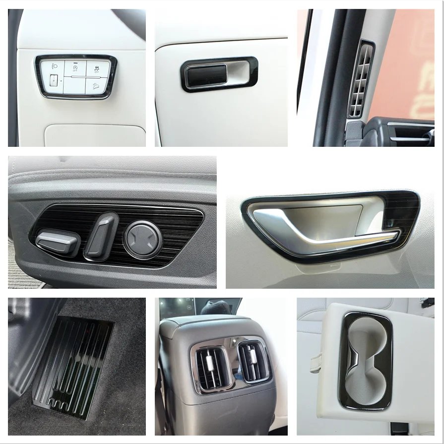 

For Hyundai Tucson NX4 2021 2022 Accessories LHD Head Lights Lamp Switch Water Cup Holder AC Outlet Vent Door Handle Pull