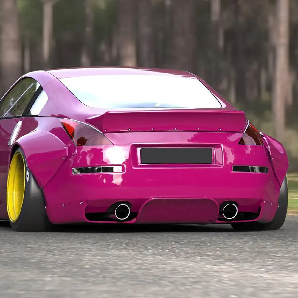 

suitable for For Nissan 350z RB Style Rear Spoiler Fiberglass Rear Trunk Wing