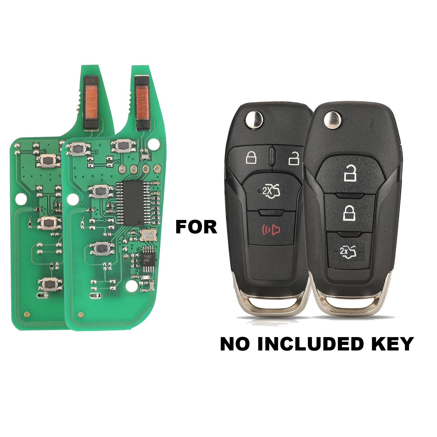 jingyuqin Remote Flip Car Key Circuit Board For Ford Fusion 2013-2016 3Buttons 315MHz FCC ID: N5F-A08TAA 5923667