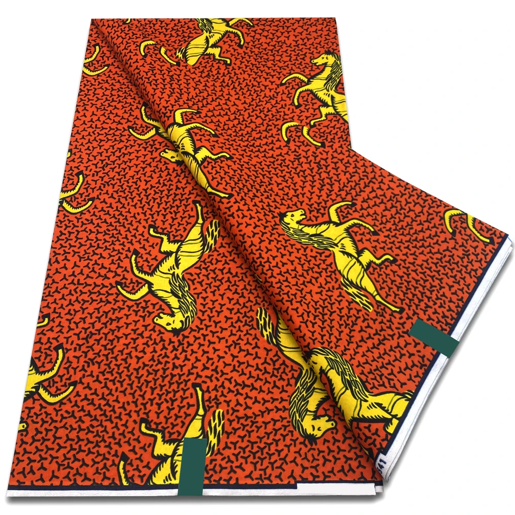 Classic Wax Fabric Guaranteed Veritable African Wax Real Fabric 100% Cotton Soft Tissu Pagne Ankara Wax Fabric for Women Dresses