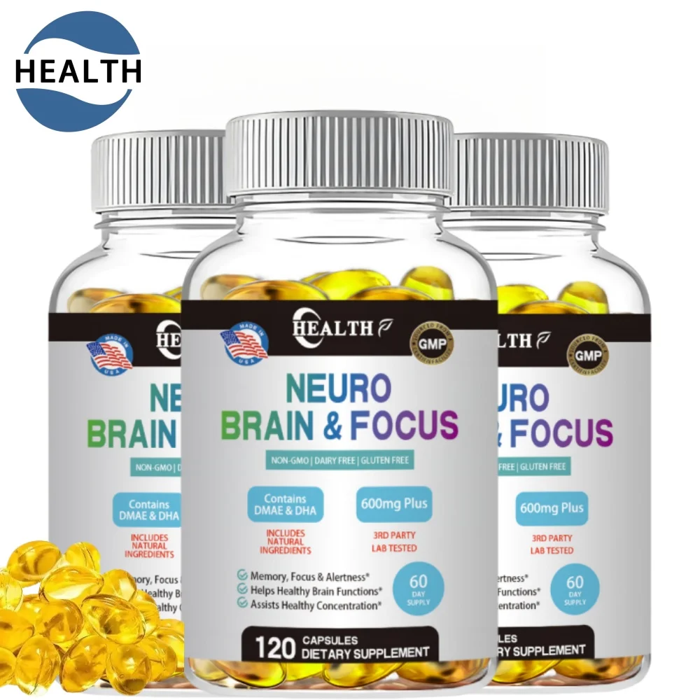 Brain Supplement for Memory and Focus - Nootropic Booster - Brain Support Concentration and Brain Fog - Mood Boost