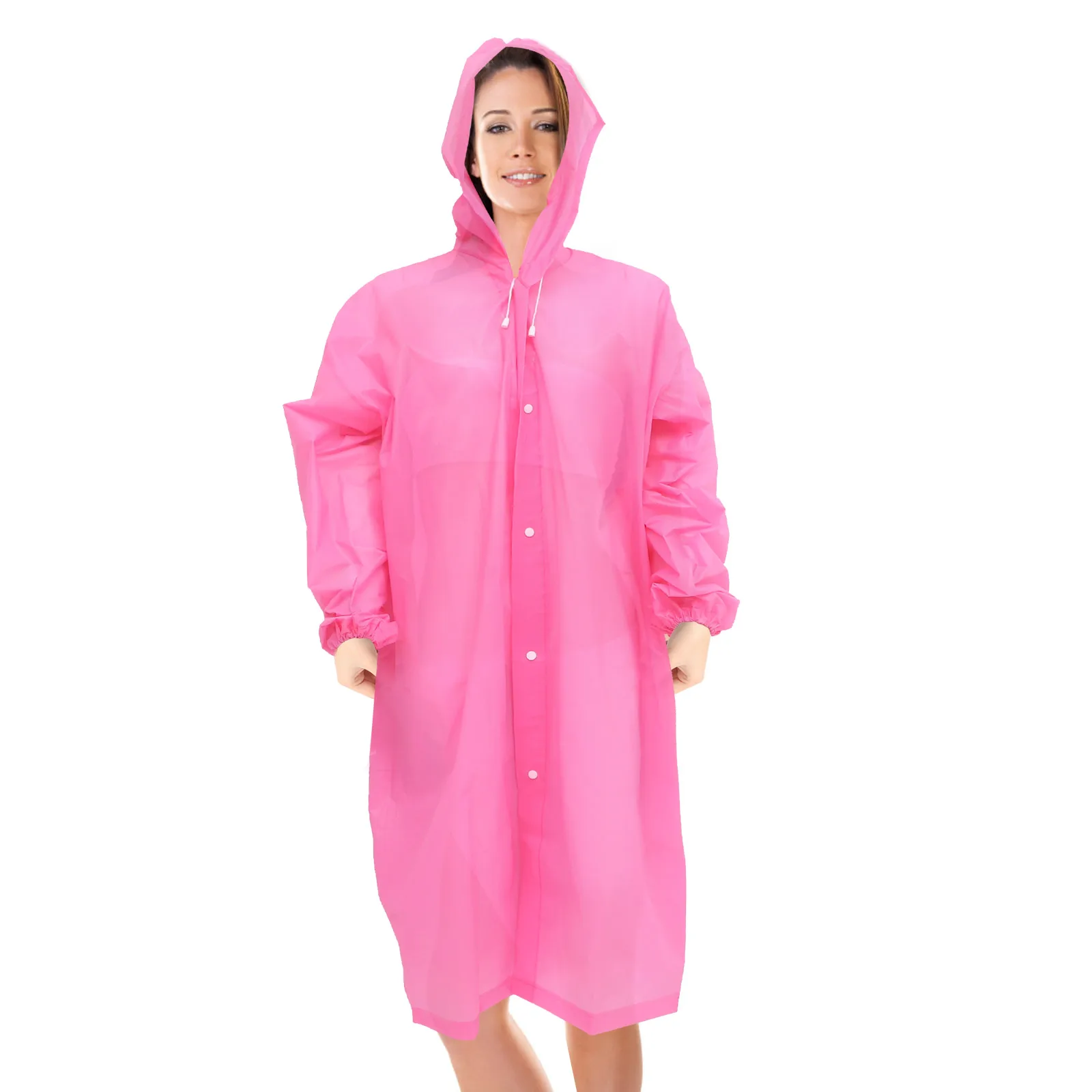 

Eva Raincoat Adults Outdoor Hiking Camping Poncho Lightweight Water-Resistant Portable Emergency -Resistant Travel