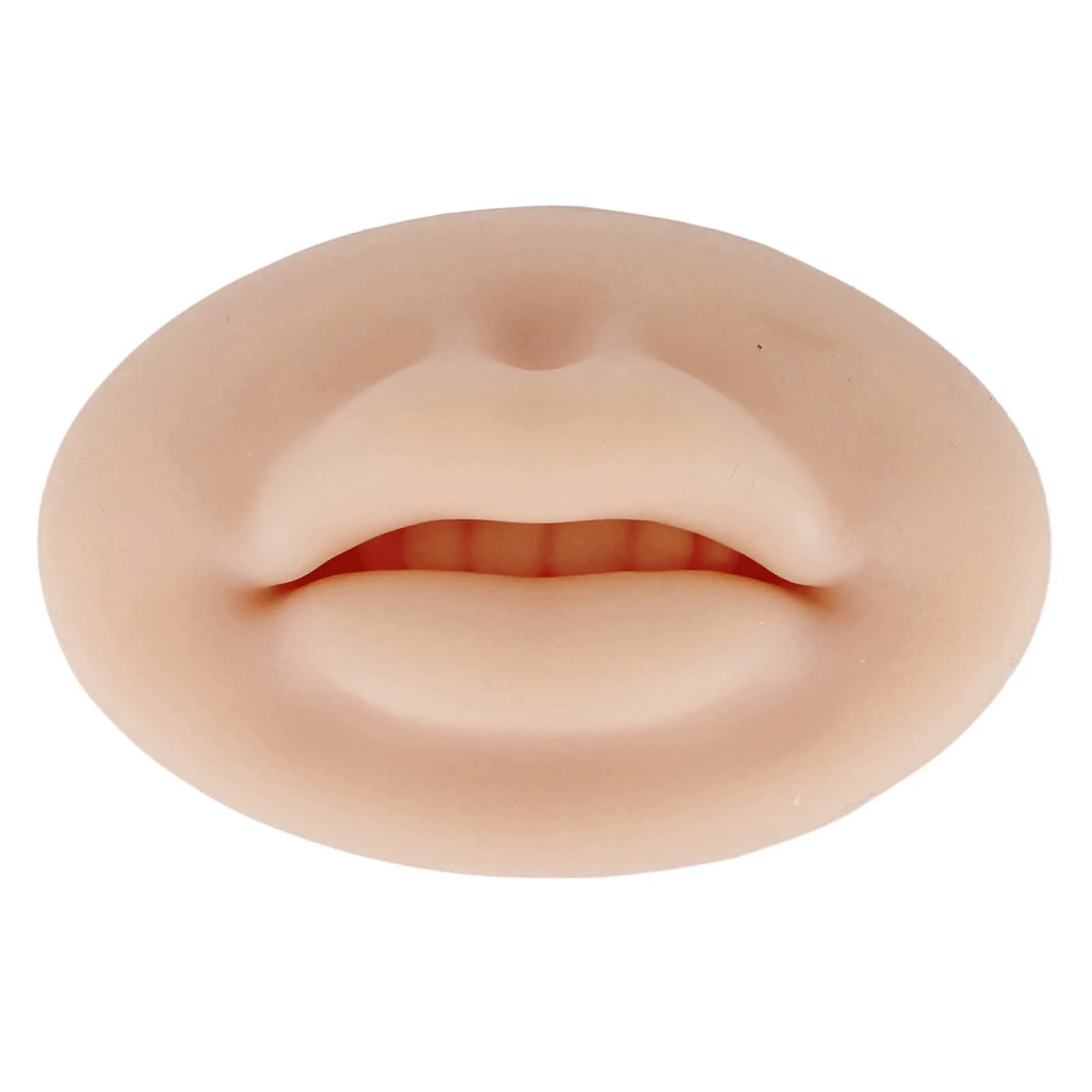 3D Silicone Lips Semi Permanent Soft Real Skin Touch Feeling Fake Lips for Microblading Training Dark Skin