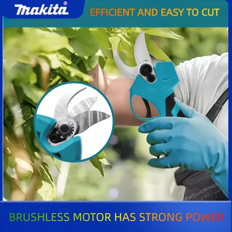 ماكيتا مقصات التقليم الكهربائية بدون فرش حديقة أداة فرع القاطع اللاسلكي مقص حديقة كهربائي شجرة الفاكهة لماكيتا 18 فولت #3