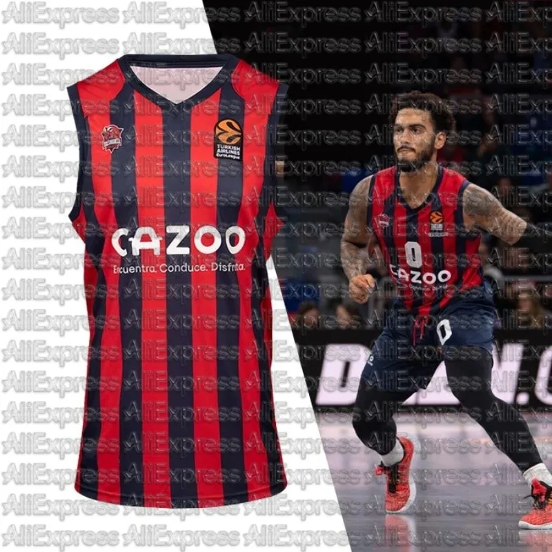 

European Spanish League American Style Quick Drying Basketball Jersey, Fashionable and Breathable Trendy Clothing