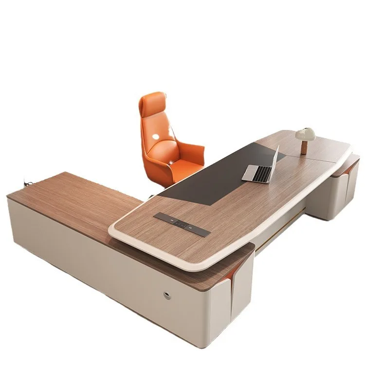 

High-end leadership desk President table Boss table Painting large desk Office manager table